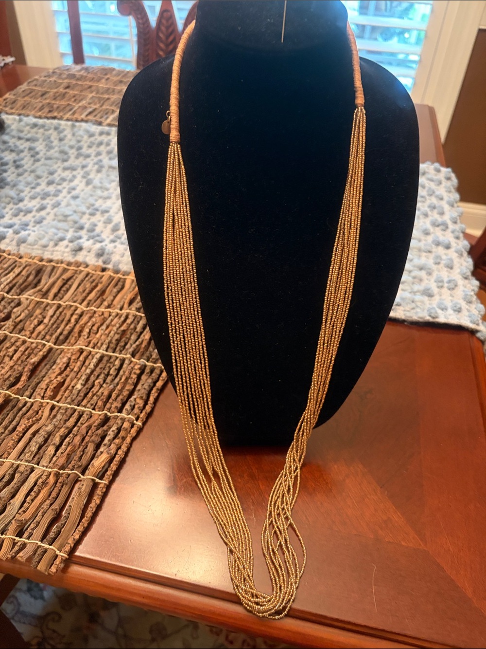 Chan Luu Gold Multi-Strand Beaded Necklace - Unbranded